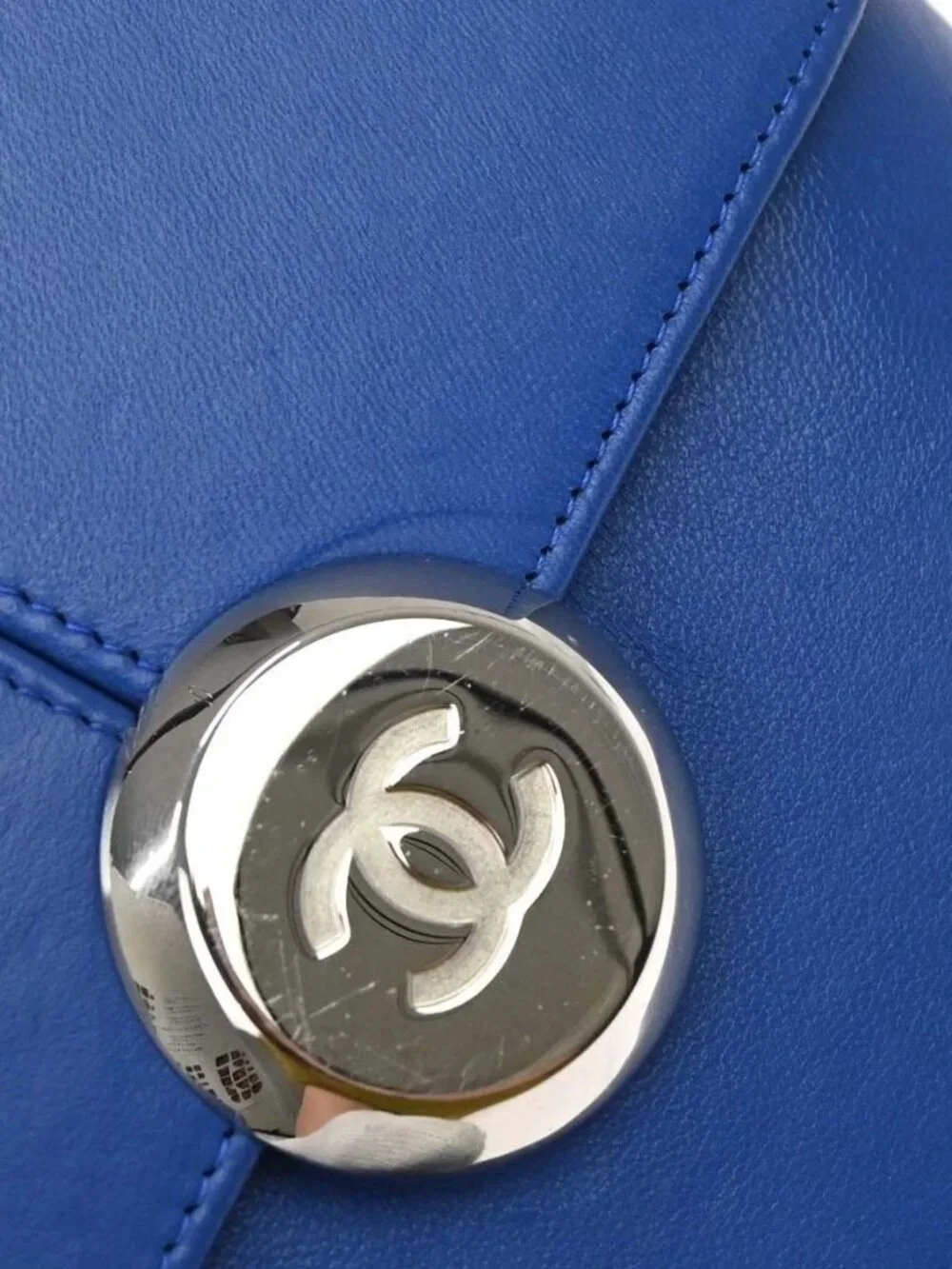 Chanel Blue Evening In The Air Leather Shoulder Bag KQ01712